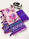 MG 258 Plain Linen Printed Daily Wear Sarees Wholesale Market